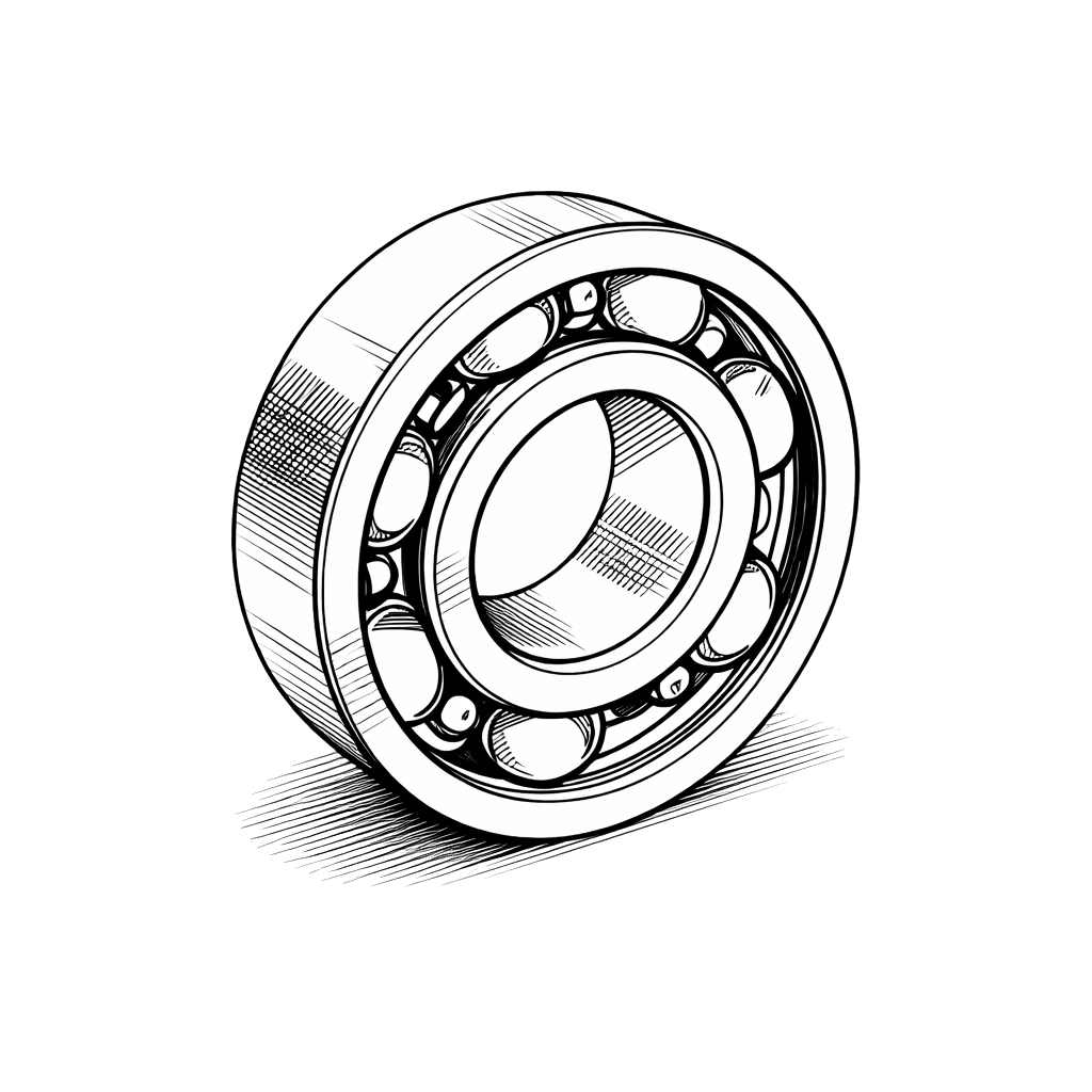 Roulement palier d'arbre de pompe à eau